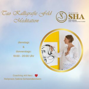 Meditation im Tao Kalligrafie Feld